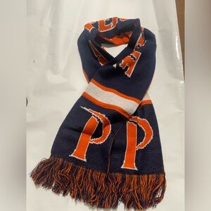 Navy and Orange Knitted Scarf. UNISEX.  PEPPERDINE UNIVERSITY
